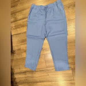 H&M Sky Blue Elastic Waist Pants